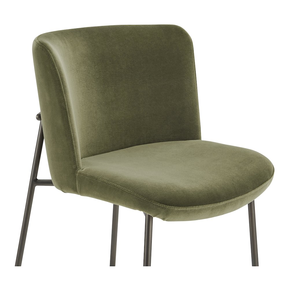 Early Bar Stool Faux Green Mohair