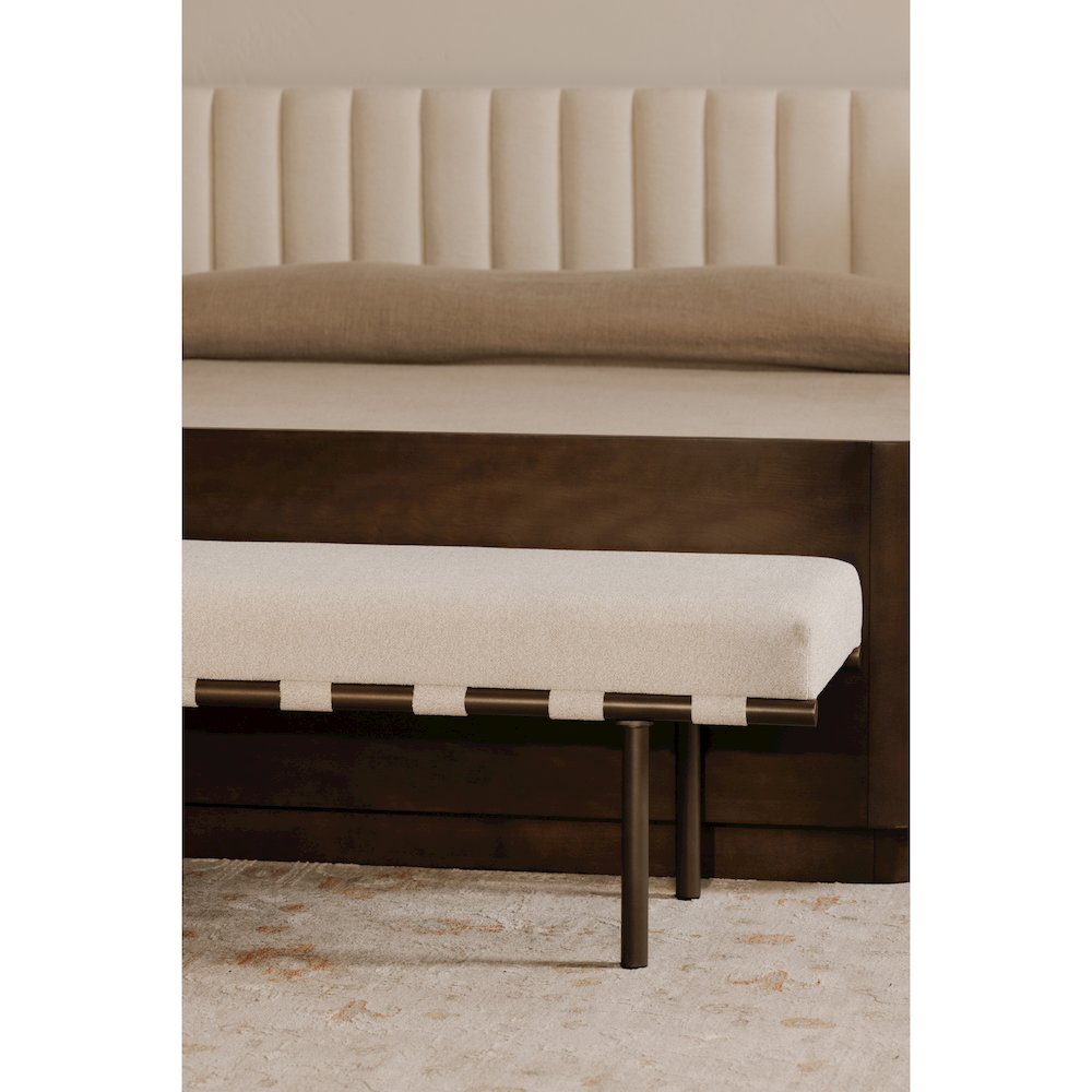 Carson Dining Bench Beige
