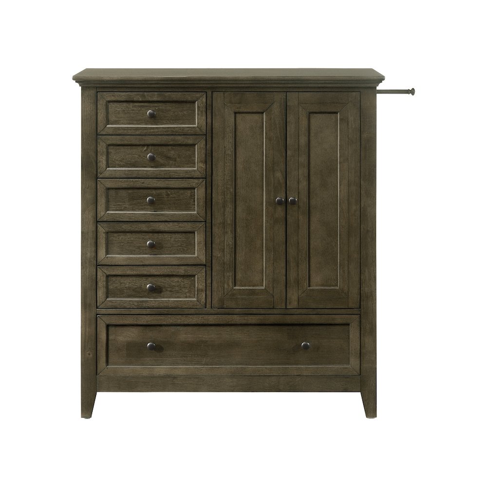 San Mateo Youth 6-Drawer Rubberwood Chifferobe