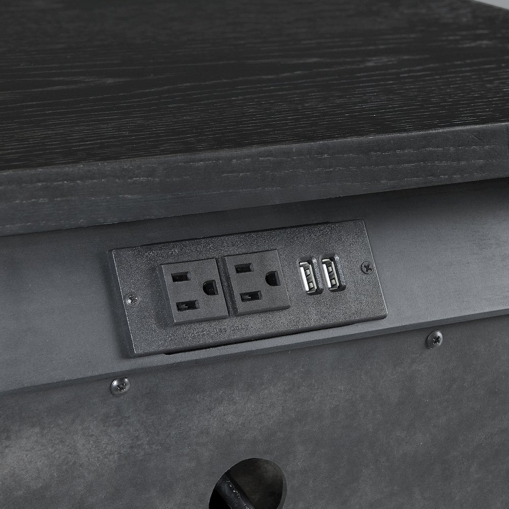 Laguna 2-Drawer Oak Veneer Nightstand