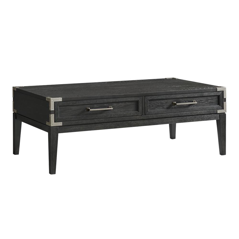 52×28 Coffee Table in Weathered Steel