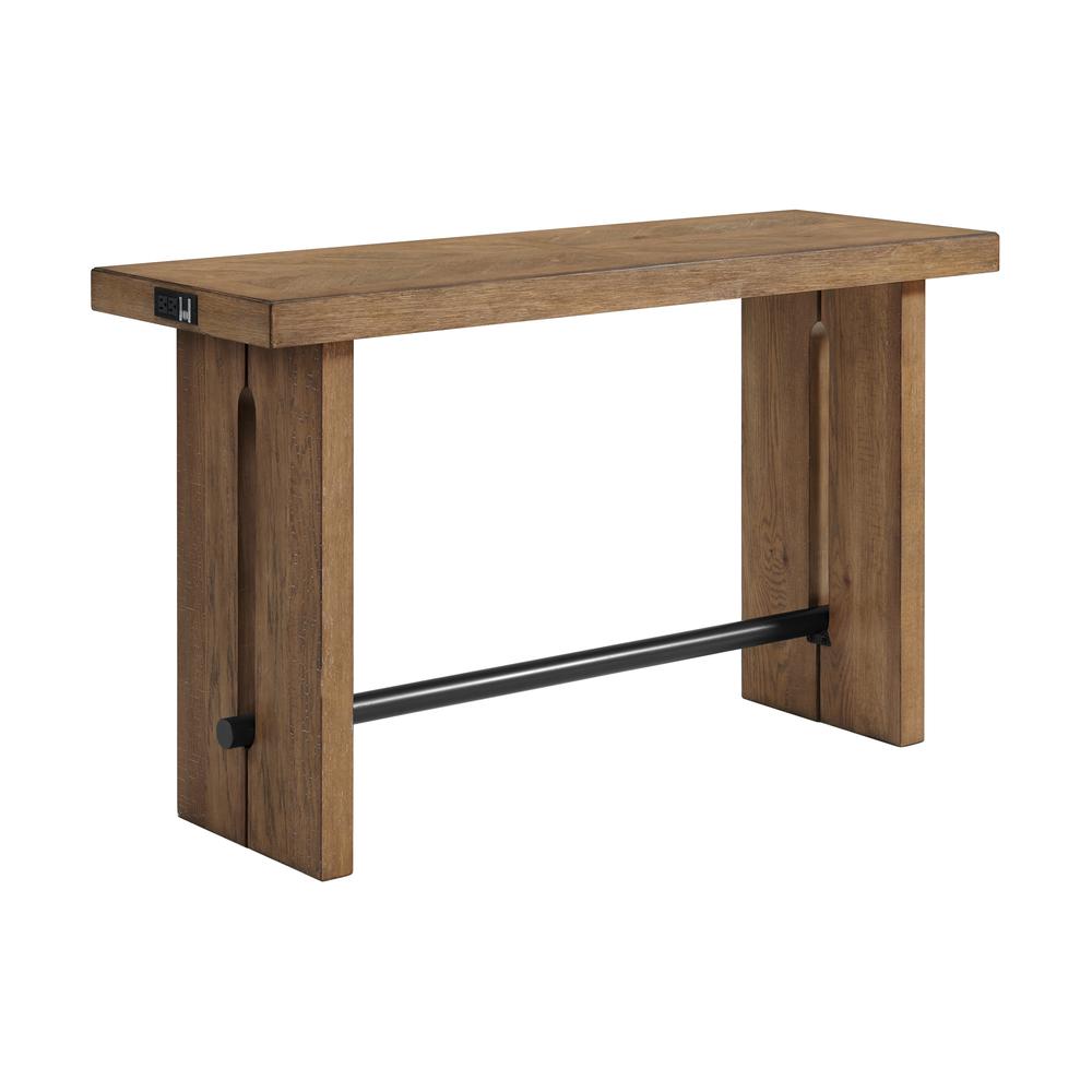 60″ x 21″ Sofa Table in Weathered Oak