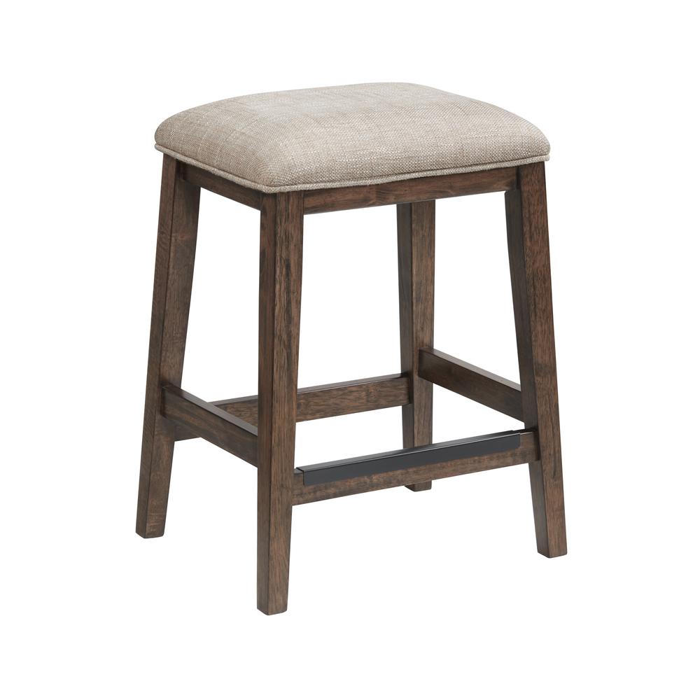 24″ Backless Barstool in Brushed Mango