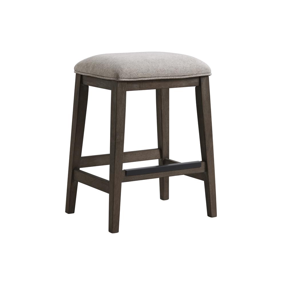 Backless Stool in Reclaimed Chevron