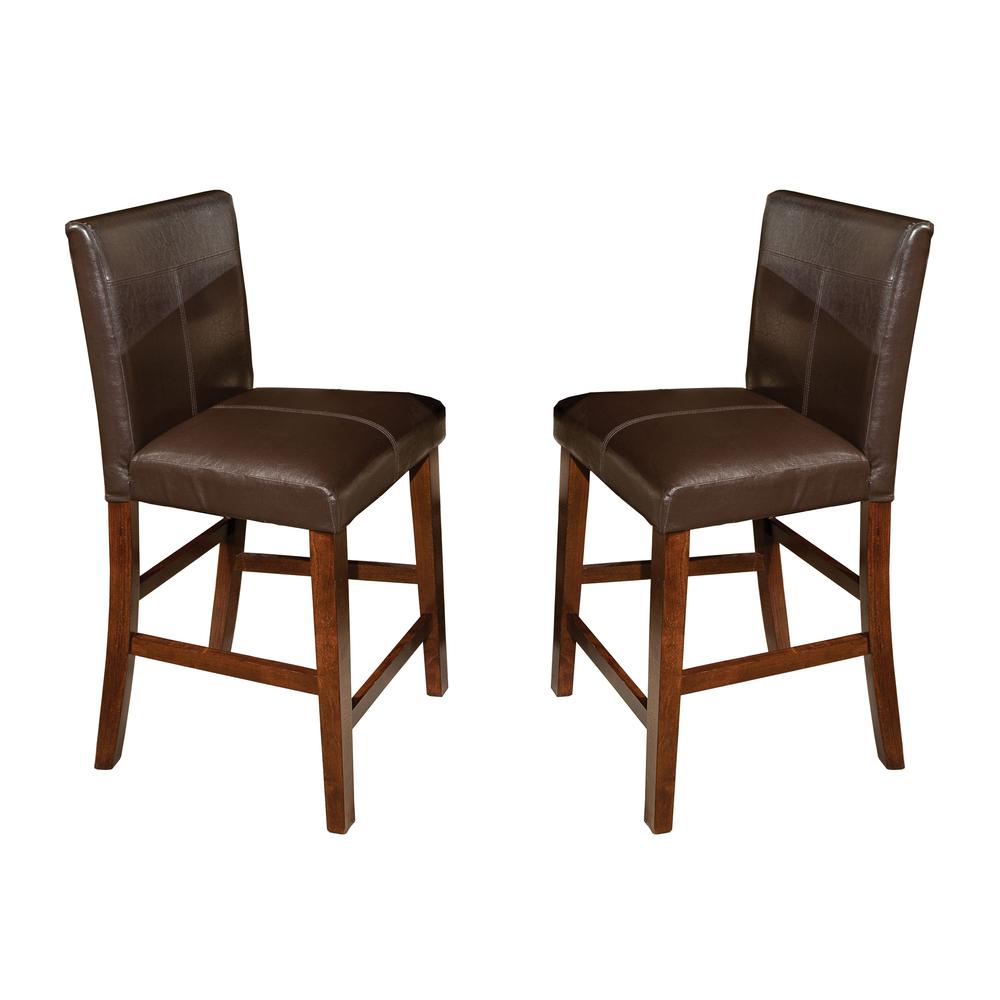 Kona 24″ Parsons Barstool w/PU Seat (Set of 2)