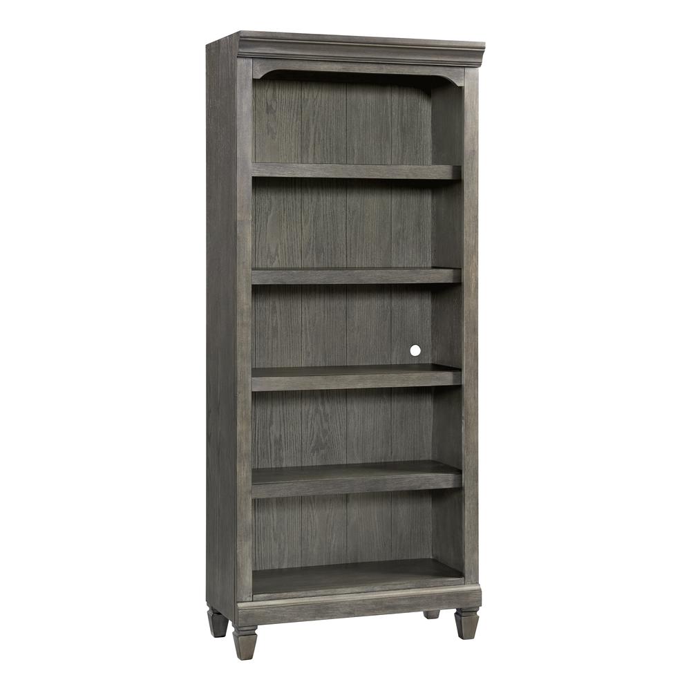 76″ Bunching Bookcase in Brushed Pewter