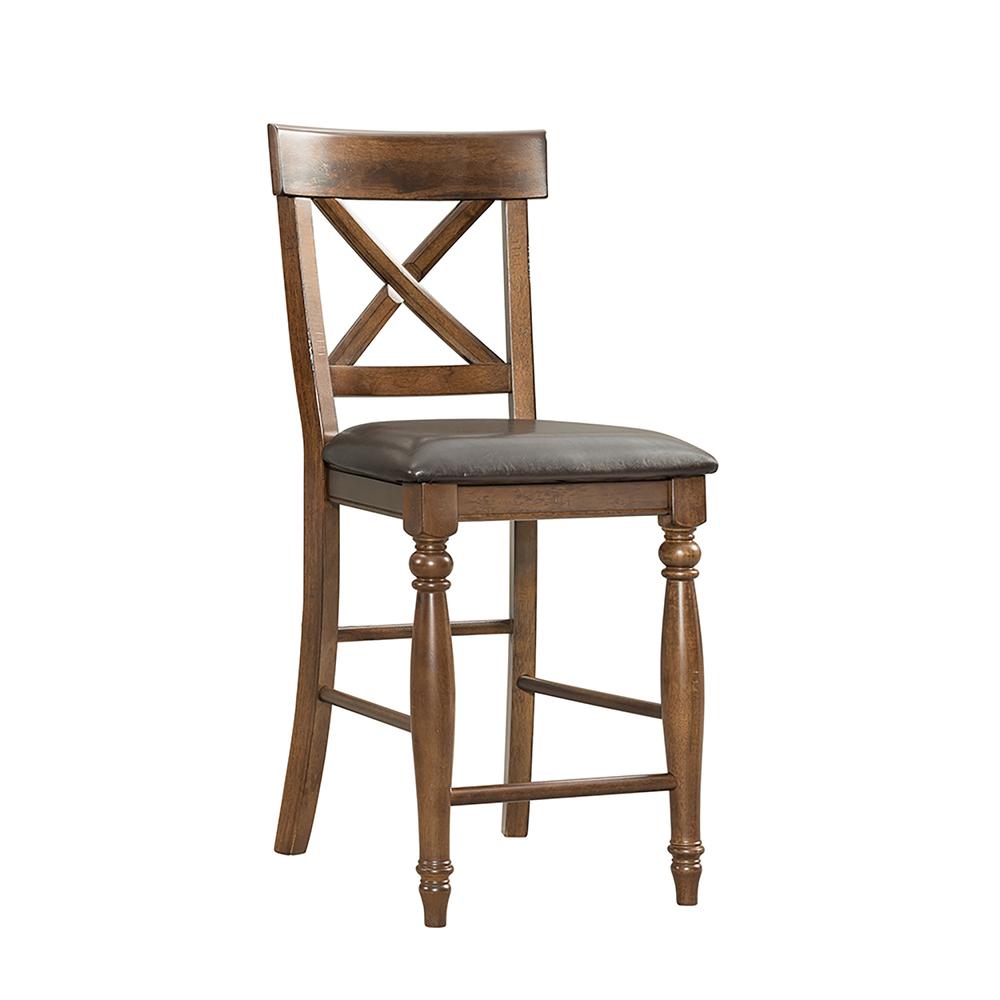Kingston 24″ X-Back Barstool w/PU (Set of 2)