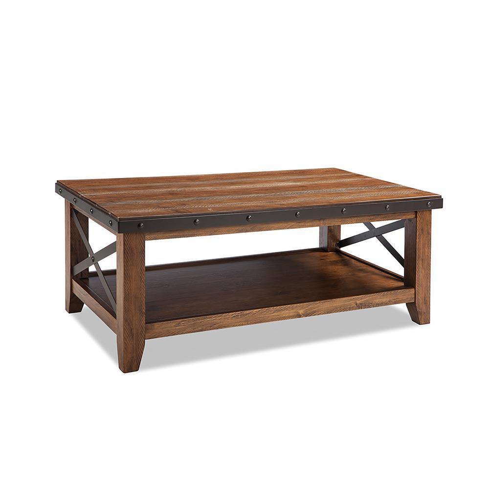 Taos Coffee Table Multi Colored Brown Canyon Finish