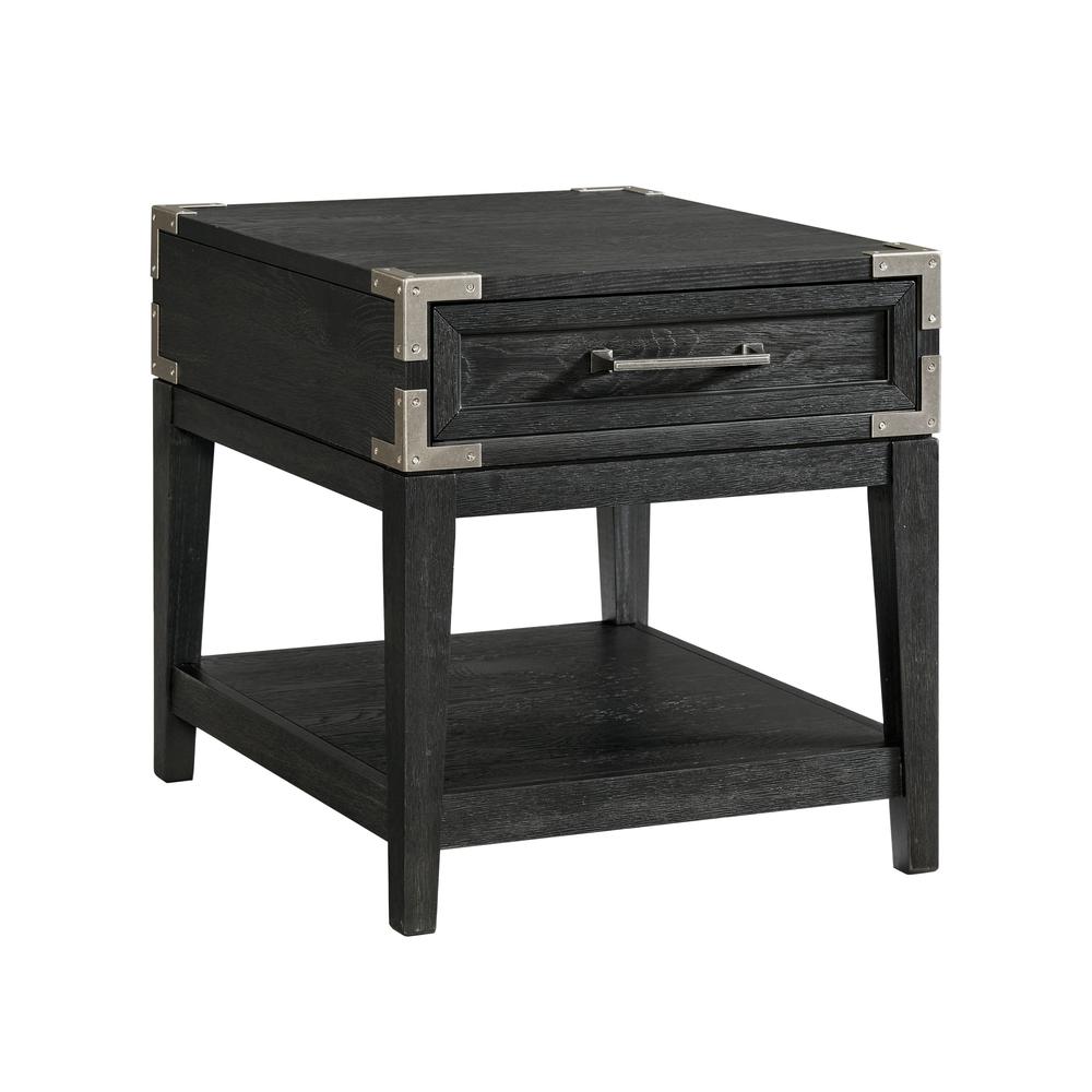 26×22 End Table in Weathered Steel