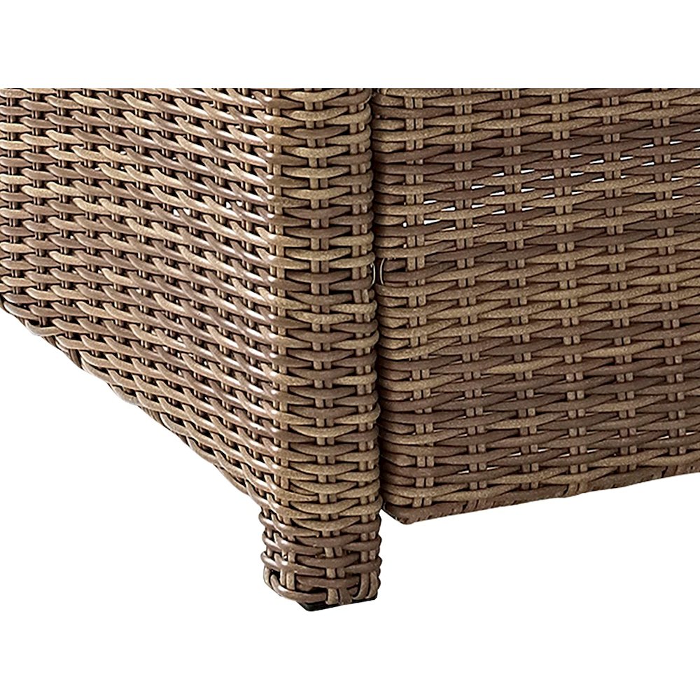 Bradenton 5Pc Wicker Outdoor Chair Set W/ Fire Table