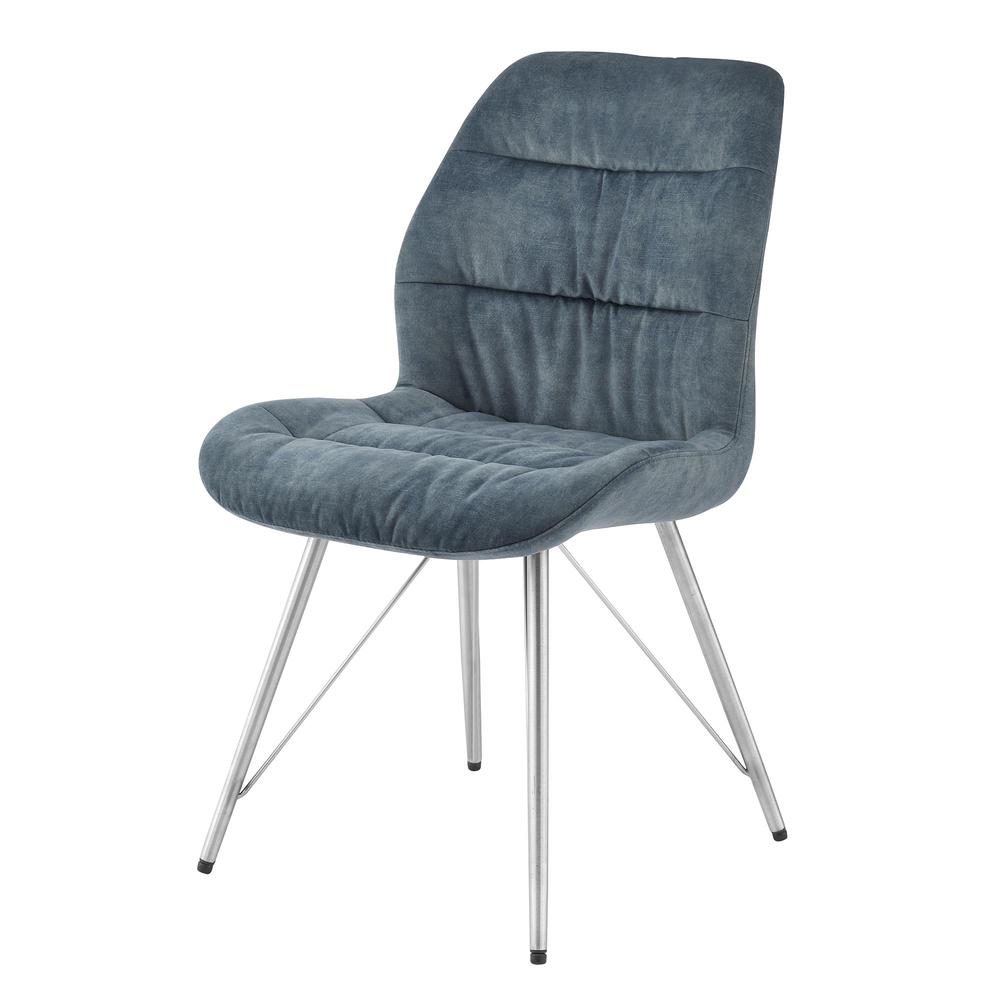 Raven Velvet Fabric Dining Side Chair