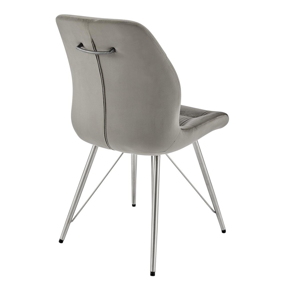 Raven Velvet Fabric Dining Side Chair