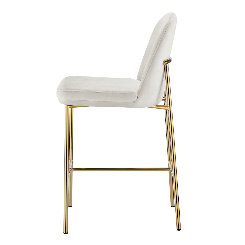 Keisha Velvet Counter Stool