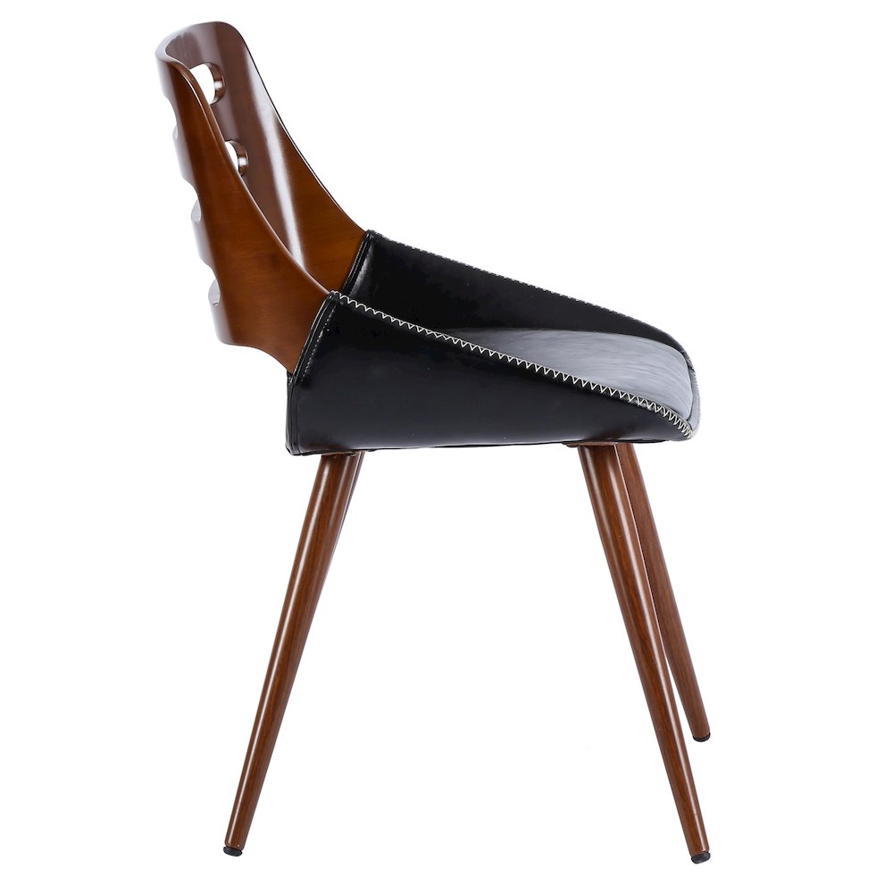 Shelton PU Leather Bamboo Chair