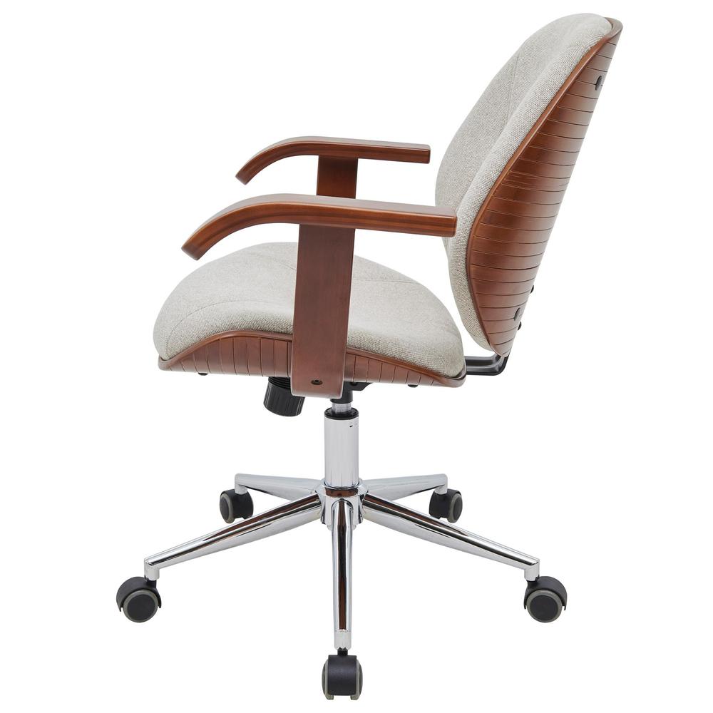 Samuel Fabric Bamboo Office Chair w/ Armrest