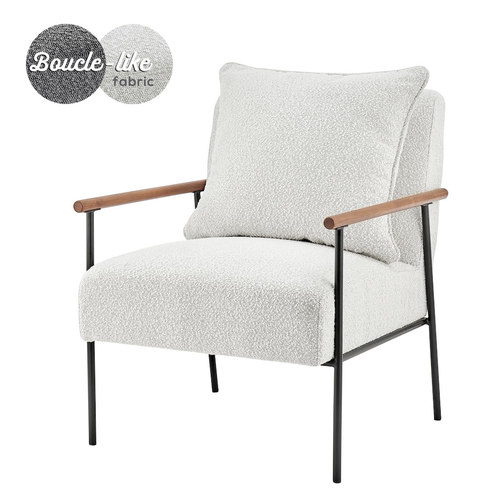 Quinton Boucle Accent Arm Chair