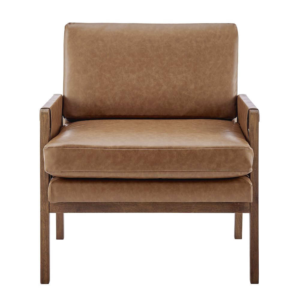 Colton Faux Leather Accent Arm Chair