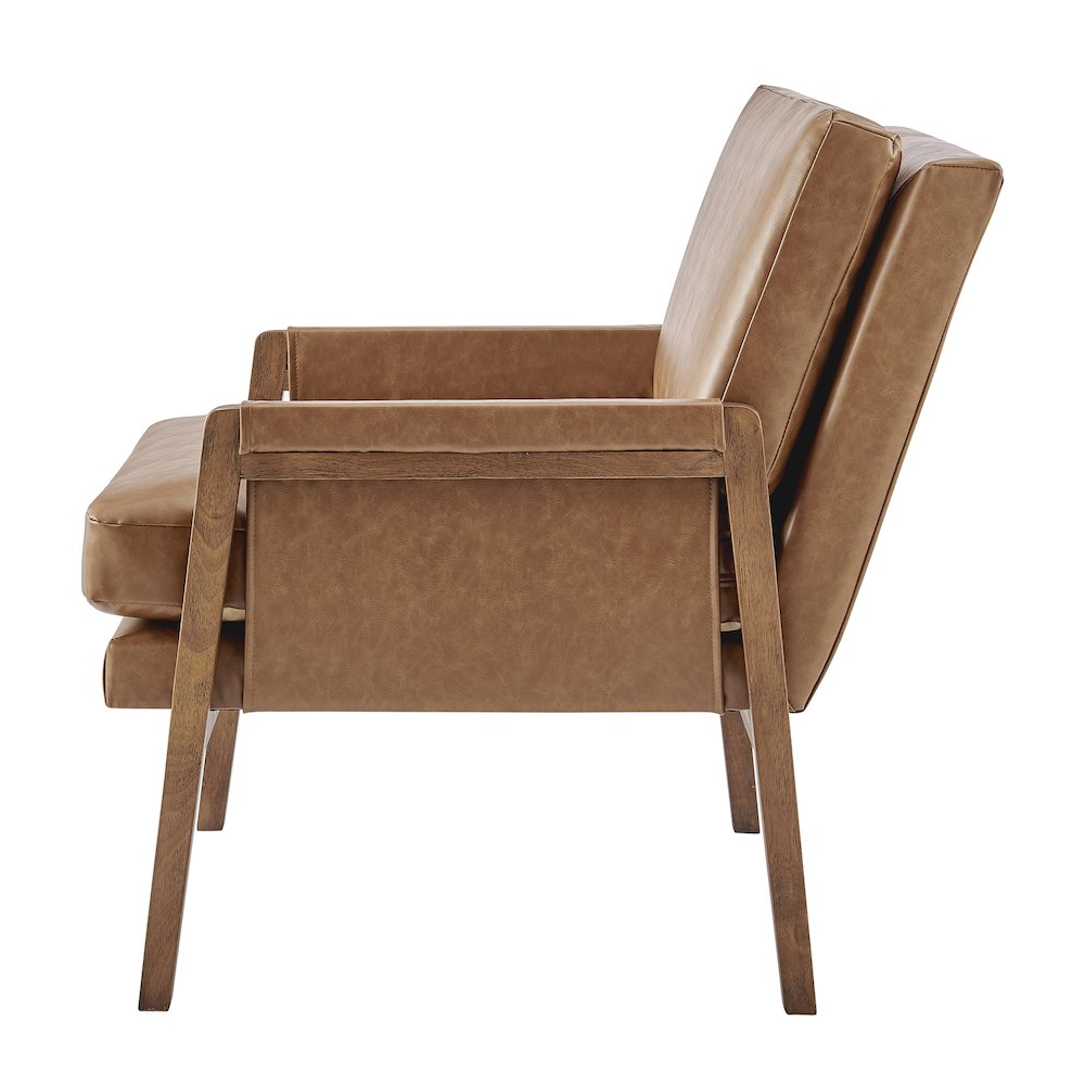 Colton Faux Leather Accent Arm Chair
