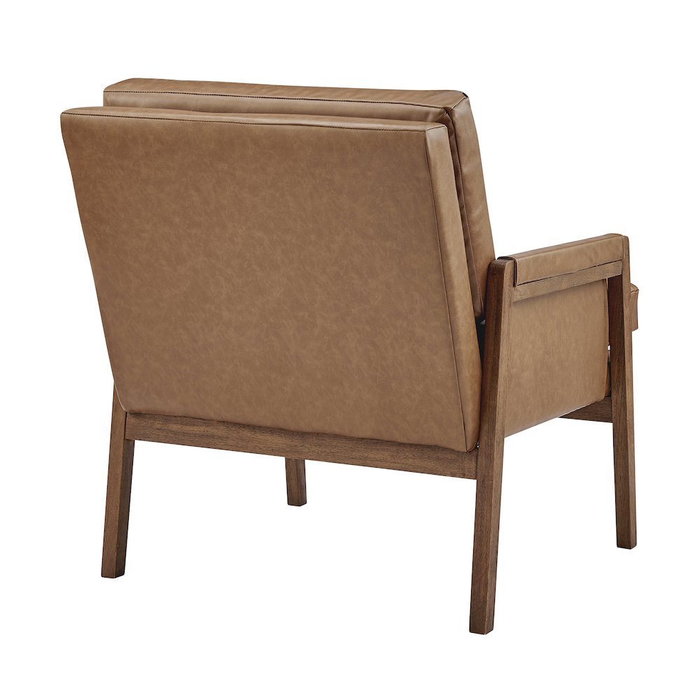 Colton Faux Leather Accent Arm Chair