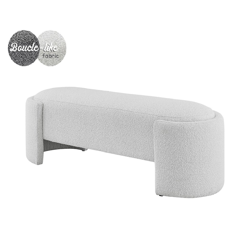 Felicia Boucle Bench