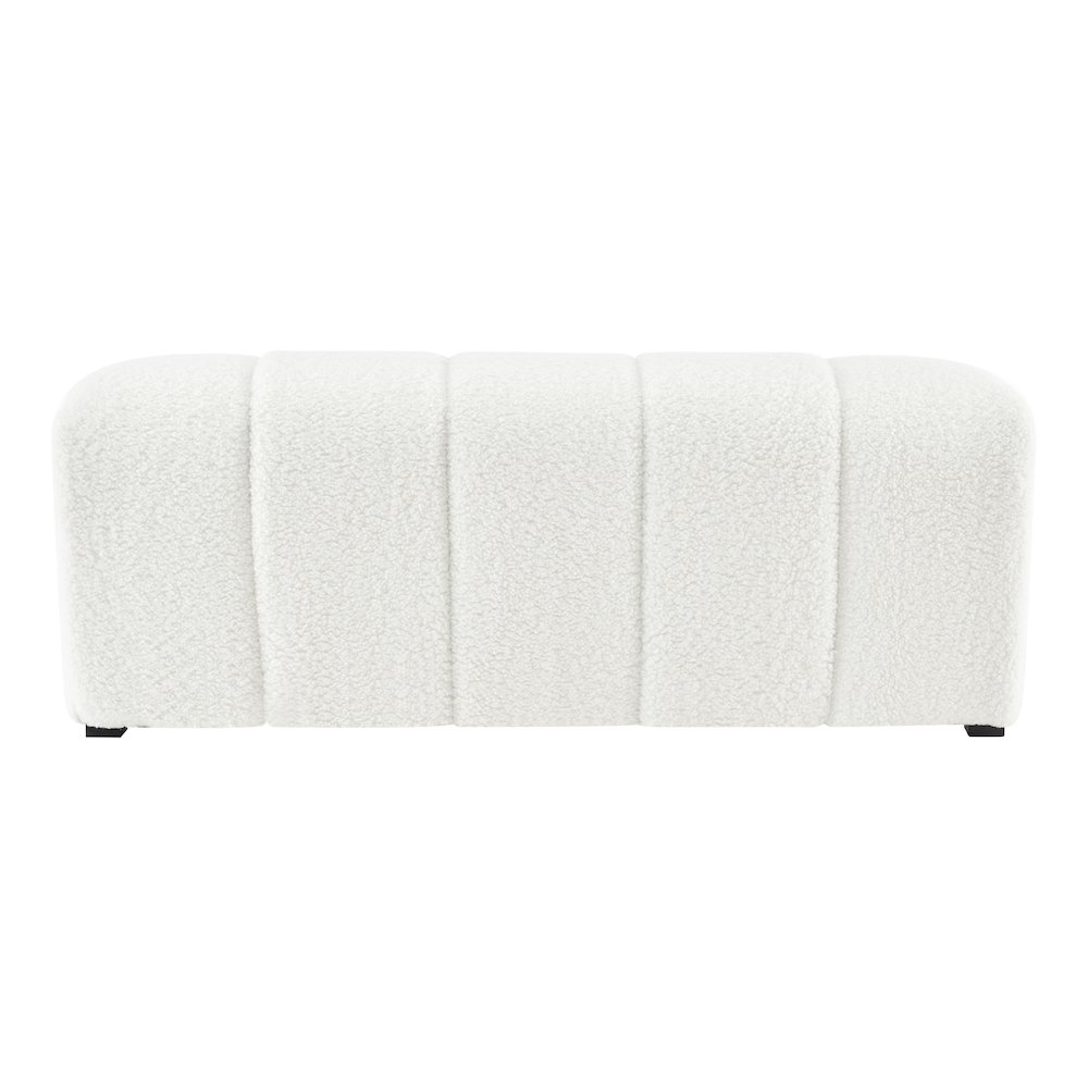Cassy Faux Shearling Bench