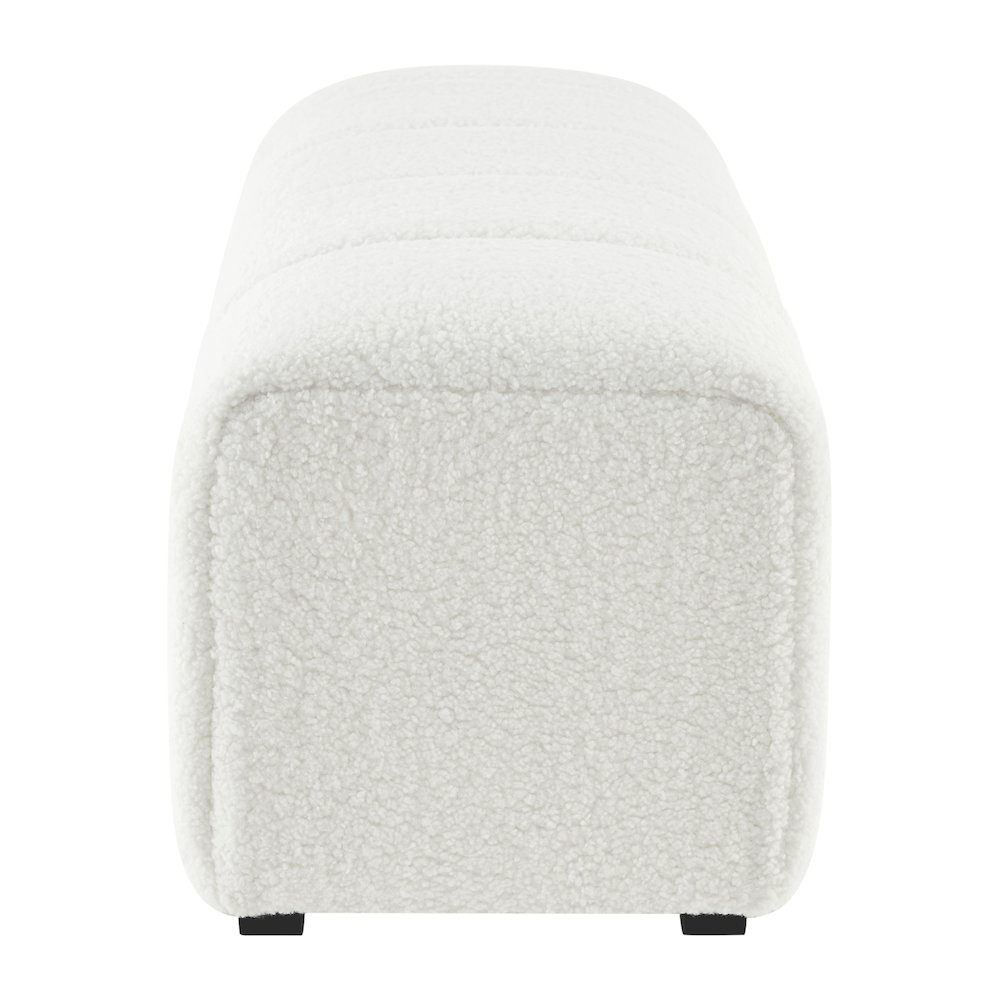 Cassy Faux Shearling Bench