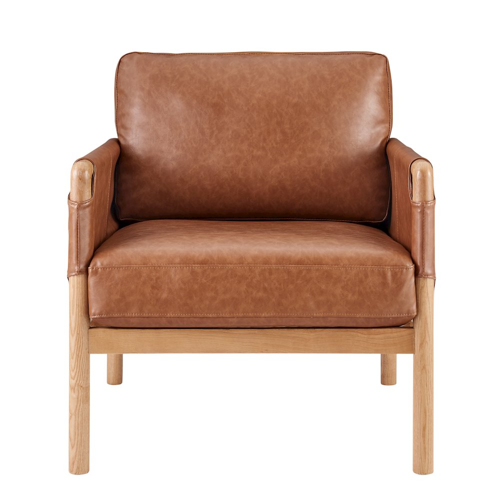 Barclay Faux Leather Accent Arm Chair