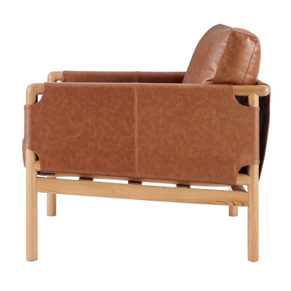 Barclay Faux Leather Accent Arm Chair