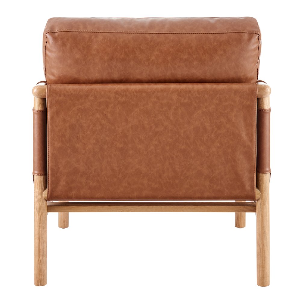 Barclay Faux Leather Accent Arm Chair