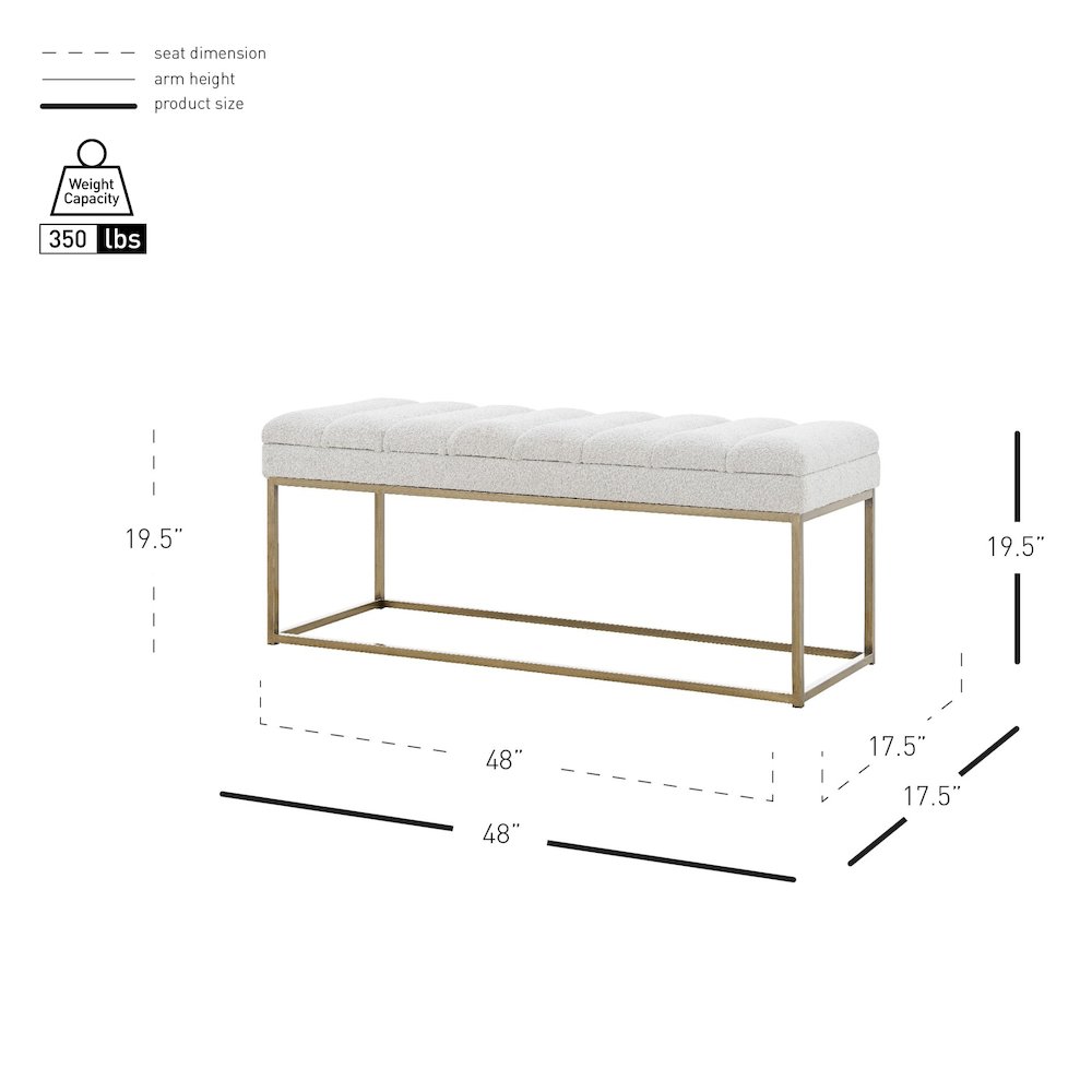 Darius Boucle Bench