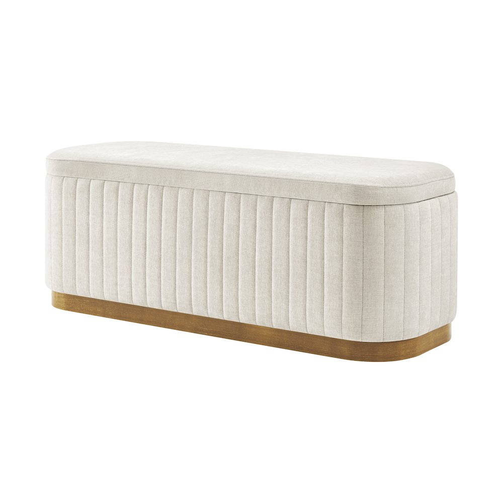 Clinton Chenille Storage Bench