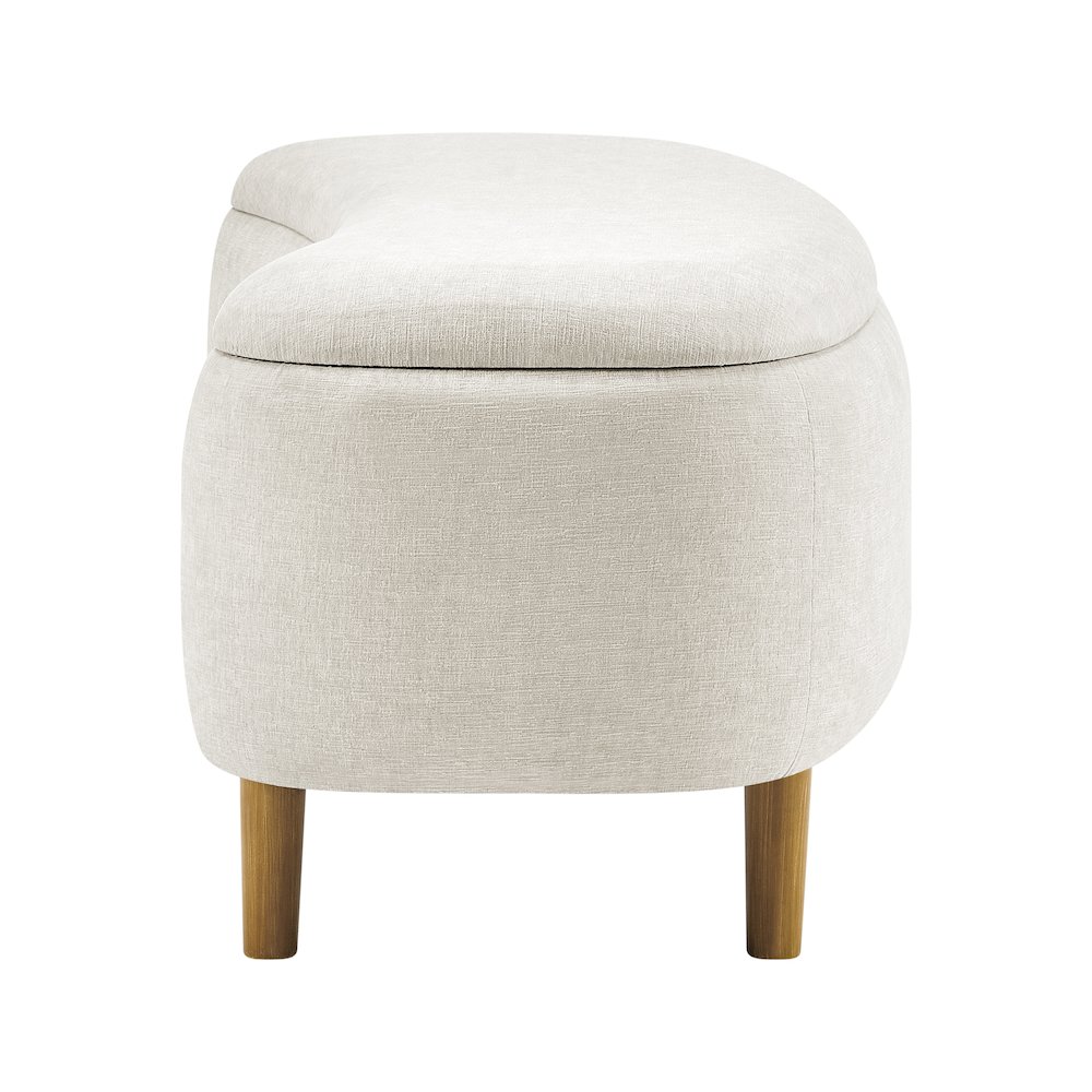 Leony Chenille Storage Bench