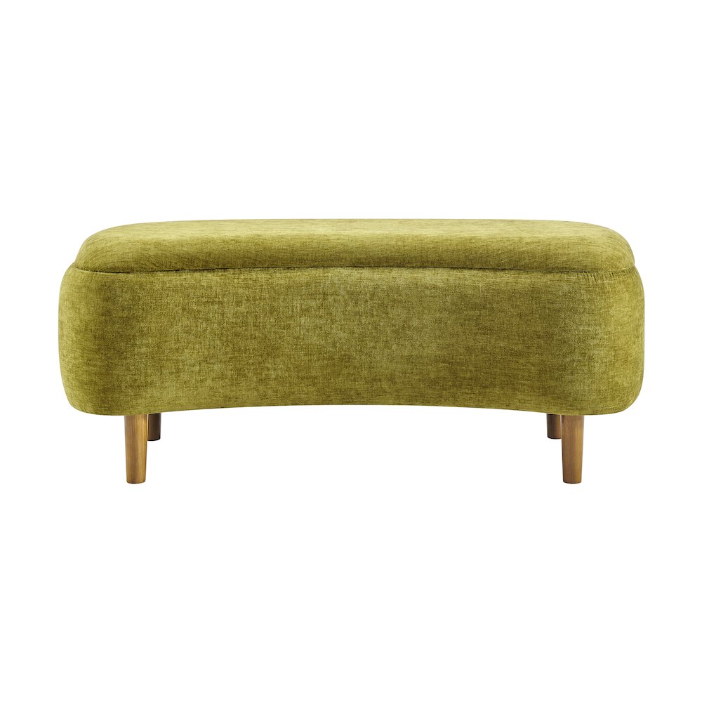 Leony Chenille Storage Bench