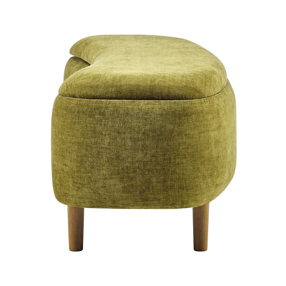 Leony Chenille Storage Bench