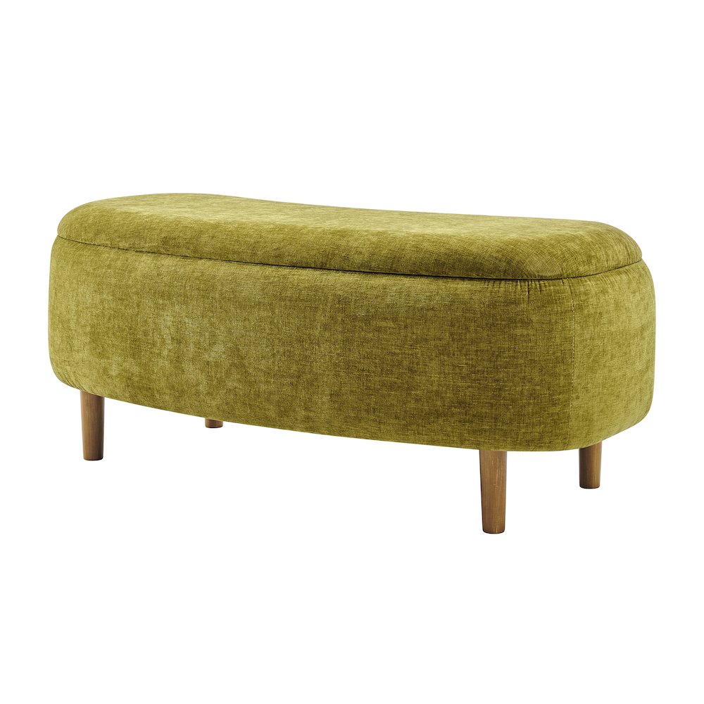 Leony Chenille Storage Bench