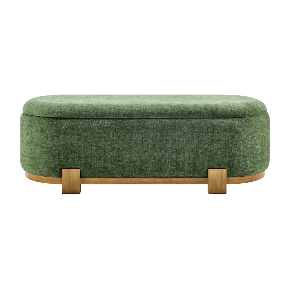 Ayleen Chenille Storage Bench