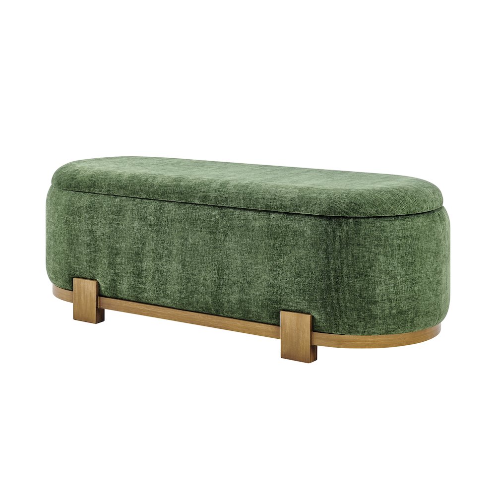 Ayleen Chenille Storage Bench