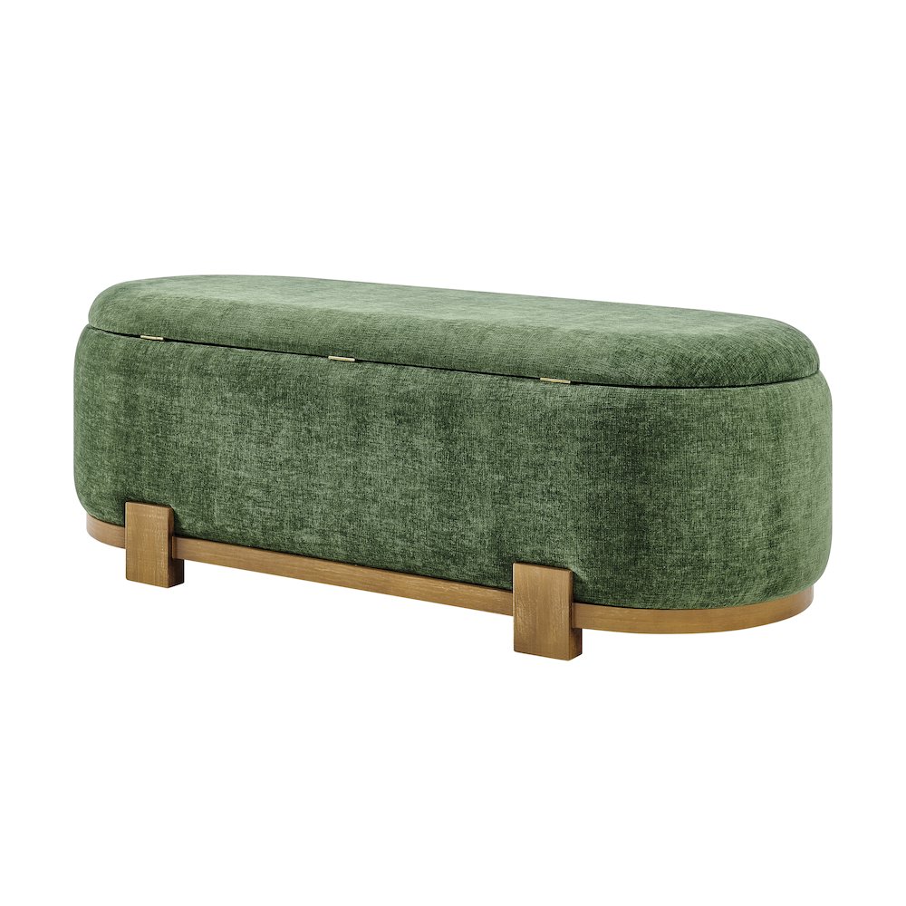 Ayleen Chenille Storage Bench