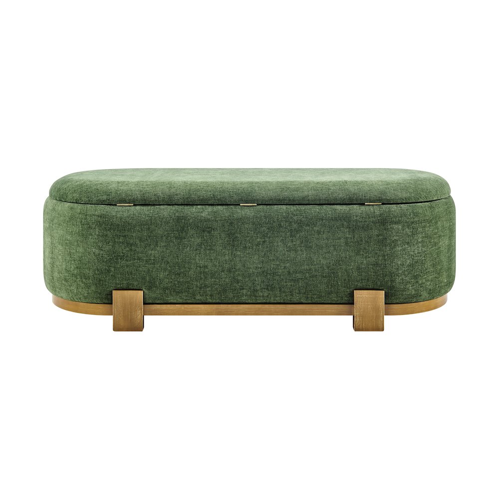 Ayleen Chenille Storage Bench