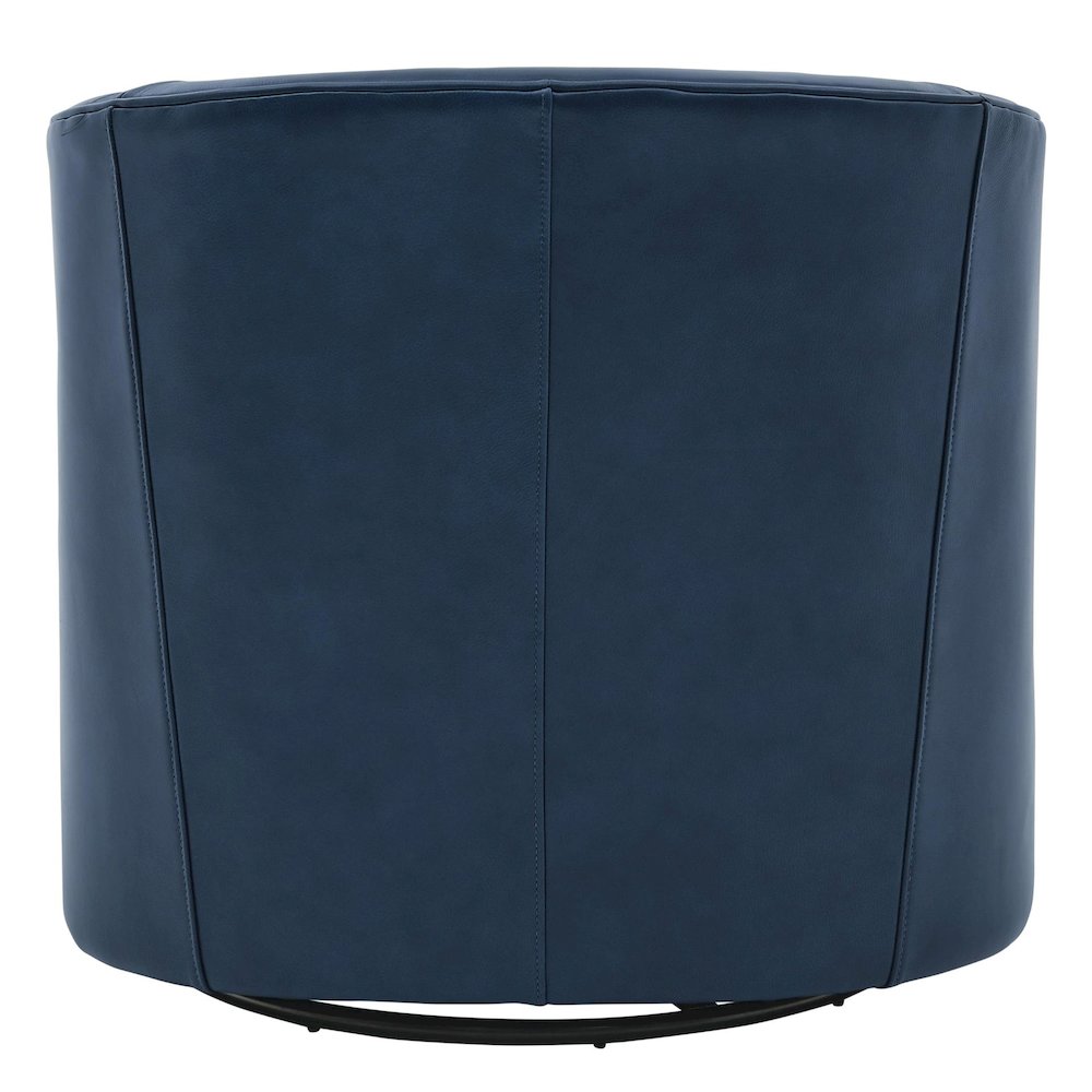 Walsh Top Grain Leather Swivel Accent Arm Chair