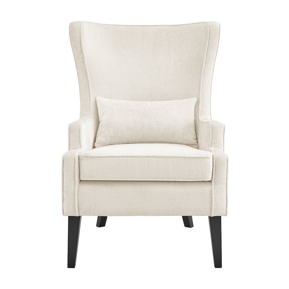 Clementine Fabric Wing Accent Arm Chair