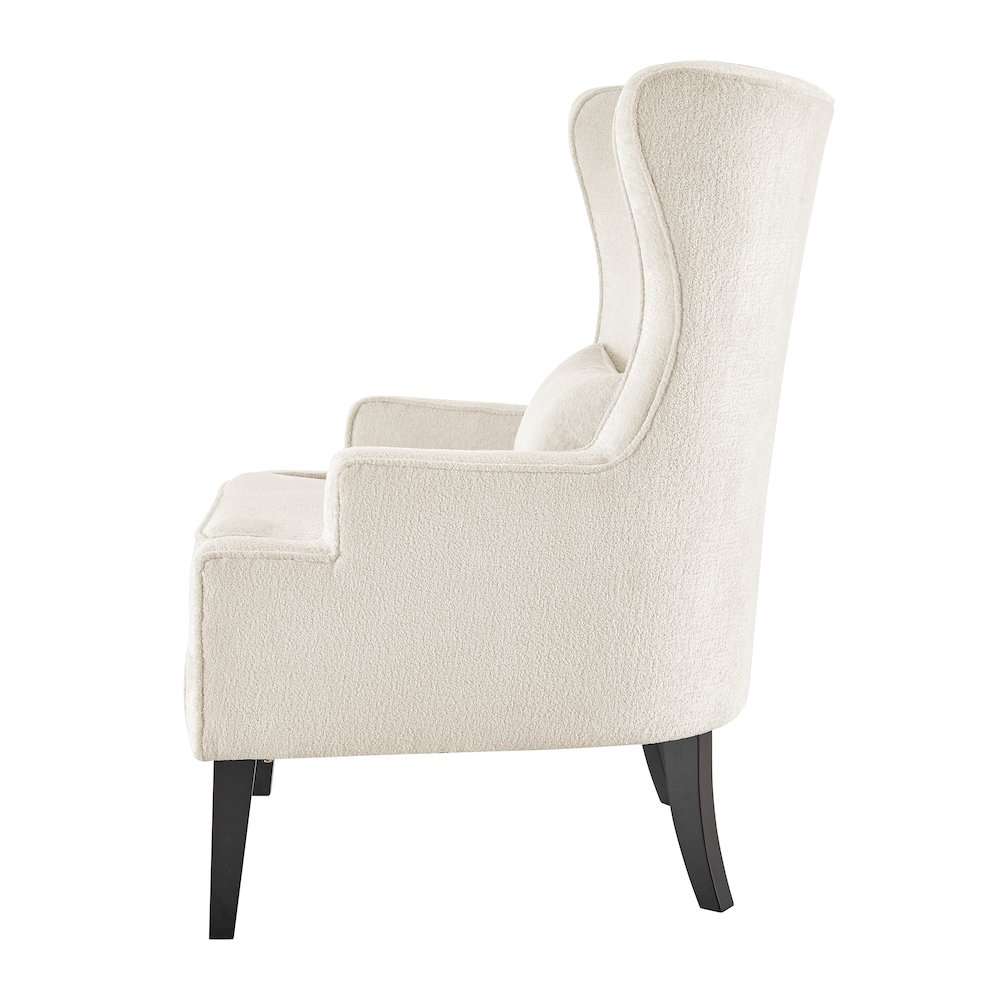 Clementine Fabric Wing Accent Arm Chair