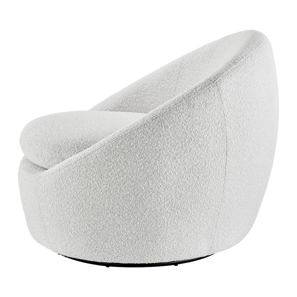 Adelmo Boucle Swivel Accent Chair