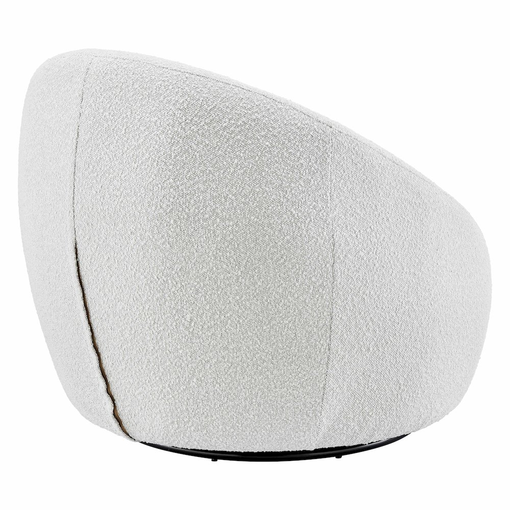 Adelmo Boucle Swivel Accent Chair