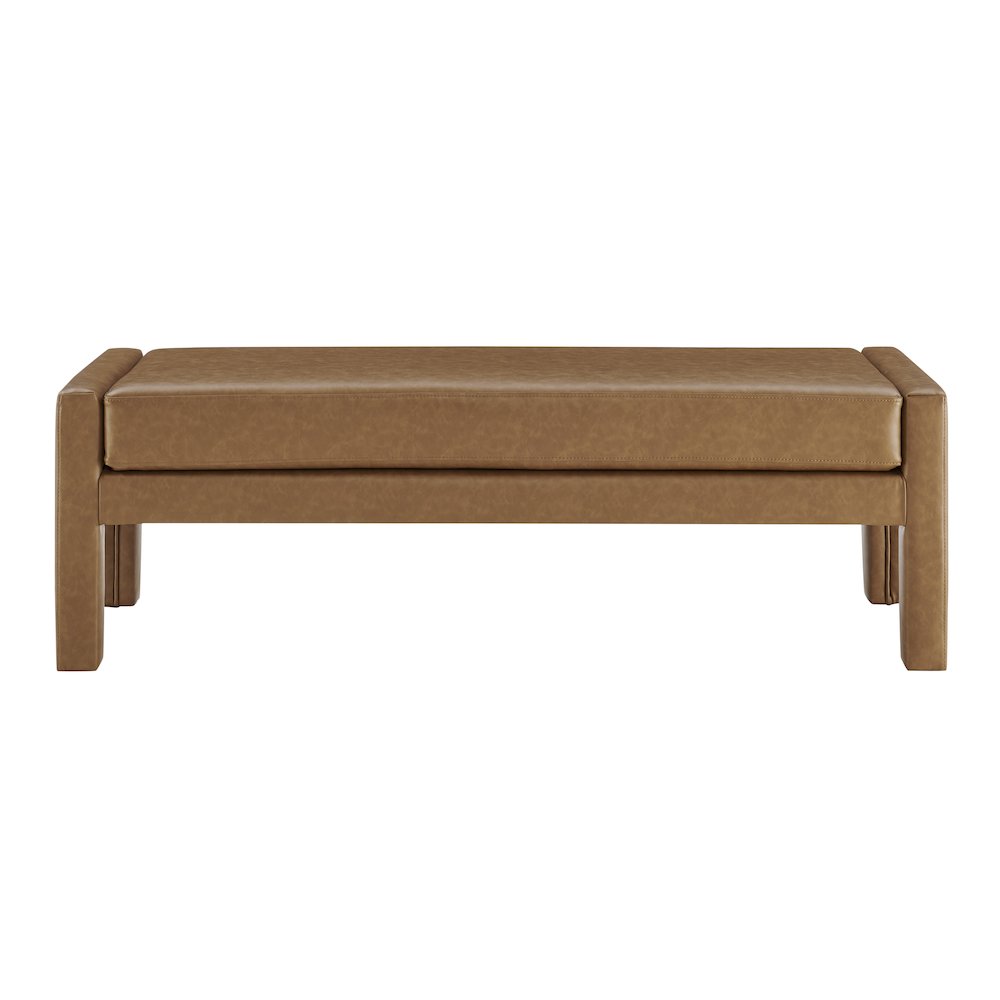 Lucca Faux Leather Bench
