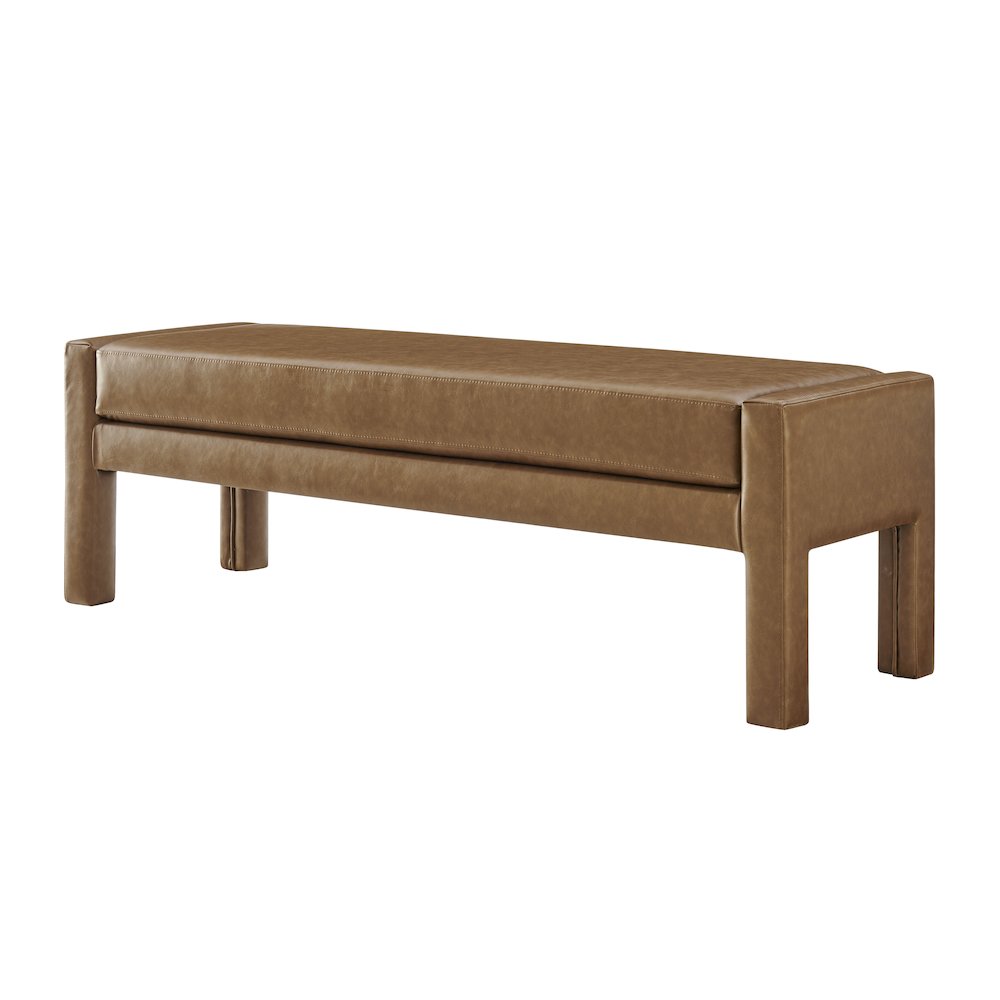 Lucca Faux Leather Bench