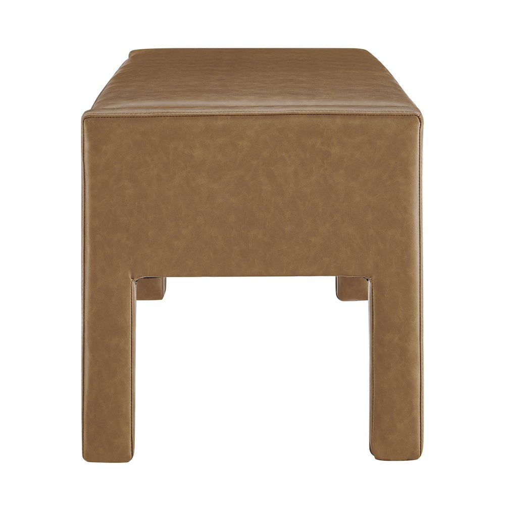 Lucca Faux Leather Bench