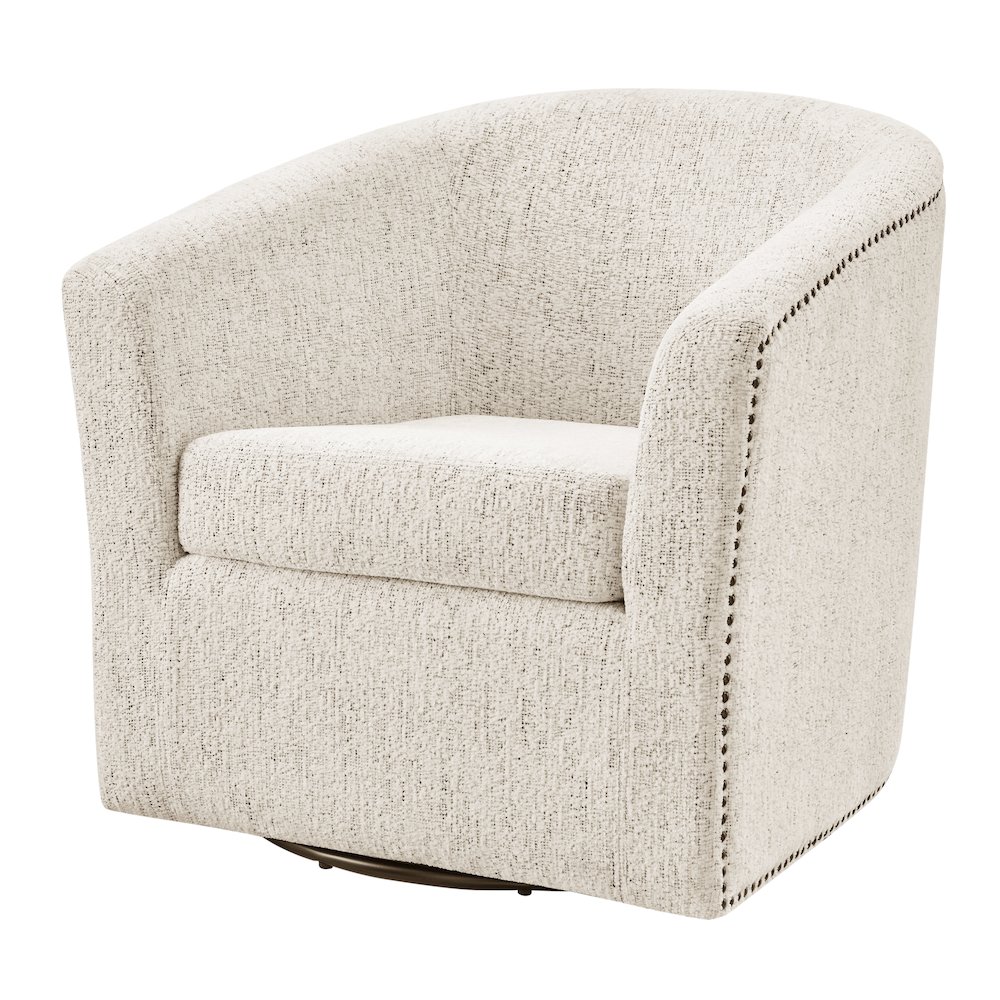 Ernest Chenille Swivel Accent Arm Chair