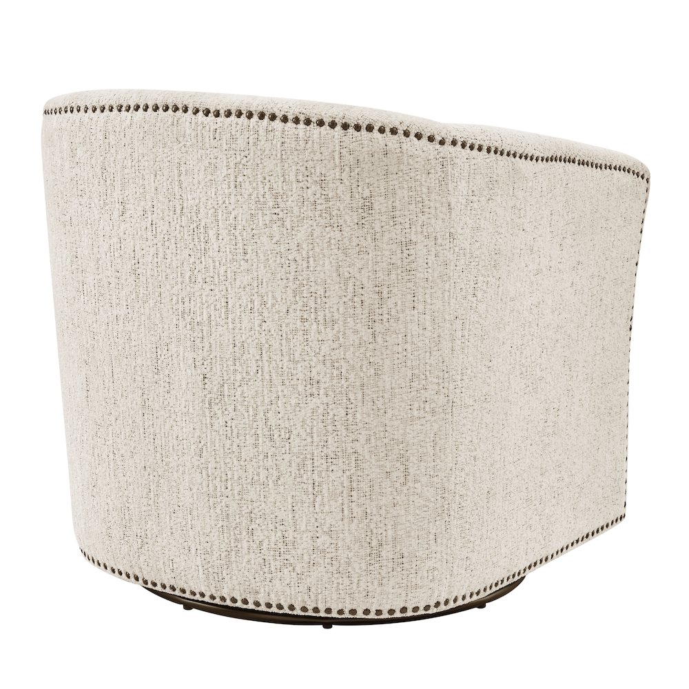 Ernest Chenille Swivel Accent Arm Chair