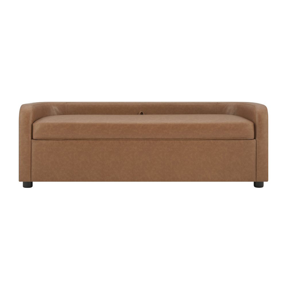 Wendy Faux Leather Storage Bench